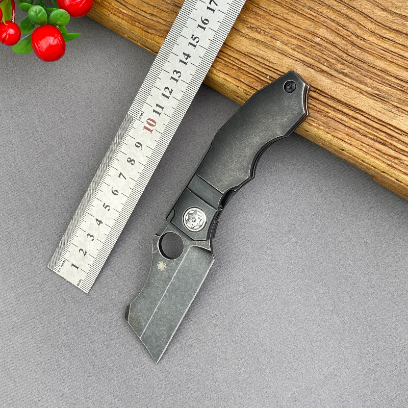 跨境EDC钢柄柄蛛蜘C260TIP水果刀家用削皮刀厨房瓜果刀随身小刀