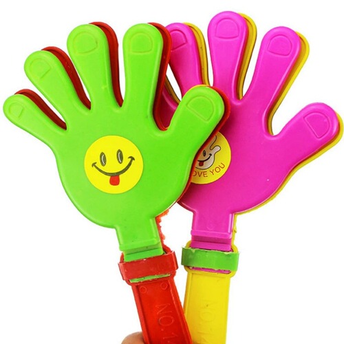 Brand new environmentally friendly plastic hand clap applause clap toy singing and dancing concert party cheering props palm hand clap
