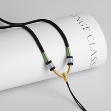 吊坠挂绳项链绳挂件玉坠玉佩男女手工编织调节翡翠玛瑙平安扣diy