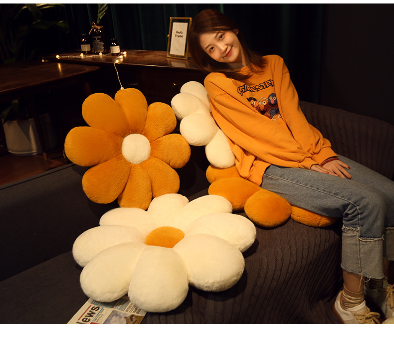 Sunflower Floor Cushion Thickened Tatami Mat For Student Bay Window_voghion.com