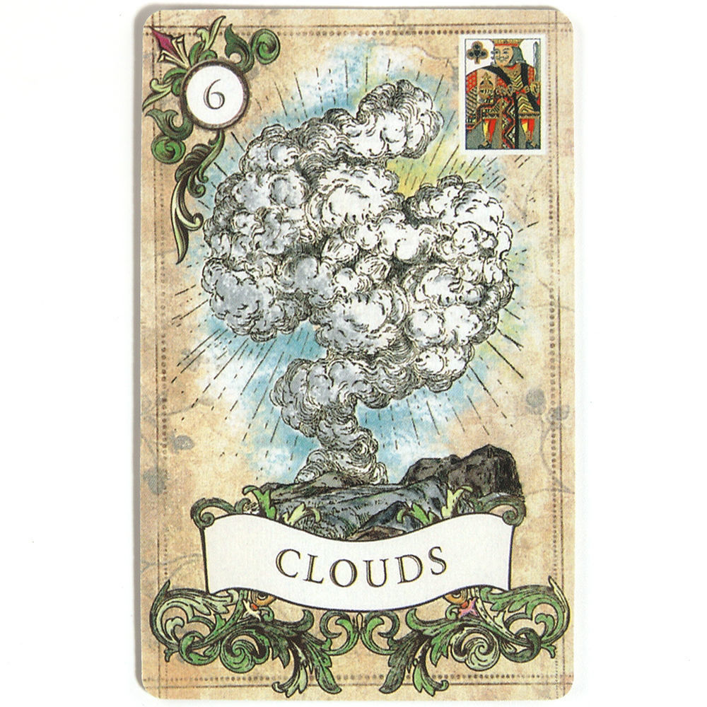 Eski Stil Lenormand Old Style Mevcut İngilizce Sınır Ötesi Masa Oyunu Kartları Tam Set Orijinal Versiyon Çince Çeviri ile
