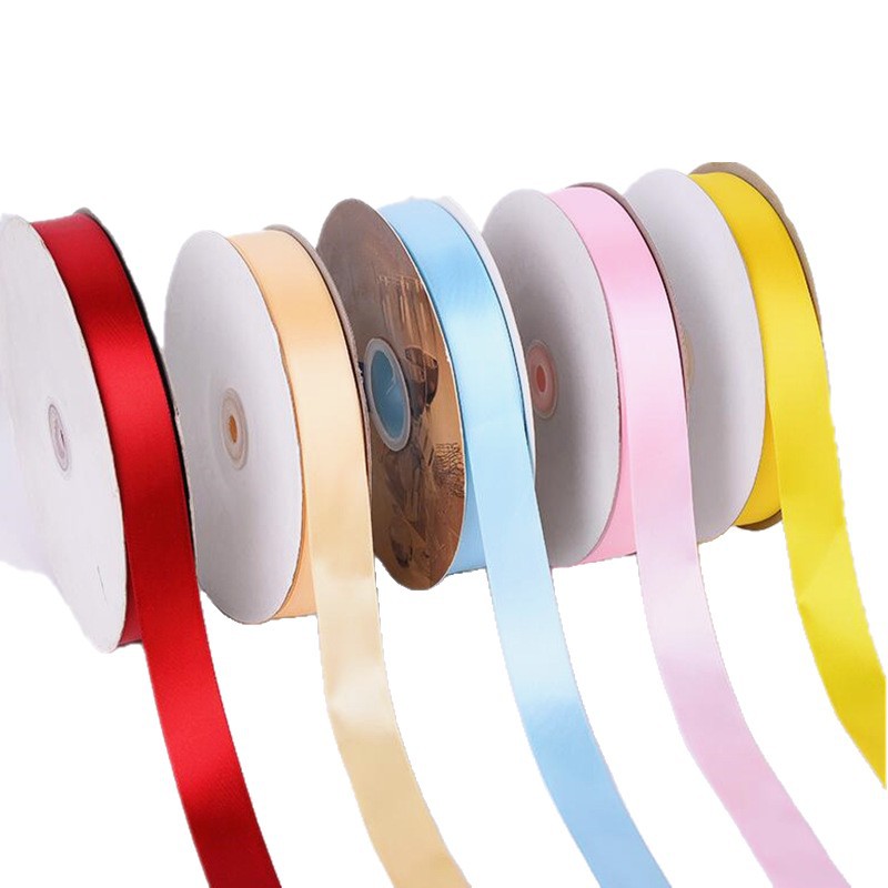 [Tianyi Mei] en stock 8 puntos cinta de poliéster accesorios textiles cinta de embalaje de regalo de 2,5 cm
