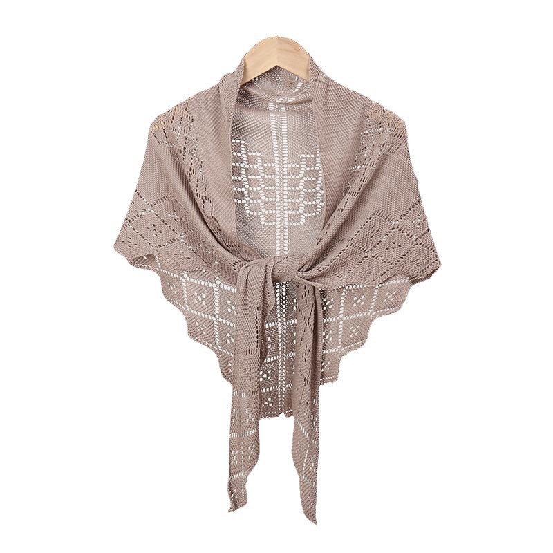 (2개) 새로운 서스펜더 스커트 니트 숄 중공 목 가드 따뜻한 에어컨 룸 외부 장식 숄 모조 캐시미어 가디건