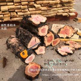 红心香柏木刺柏 龙柏圆柏 柏木桧木原木料 原木欣赏摆件文玩木料