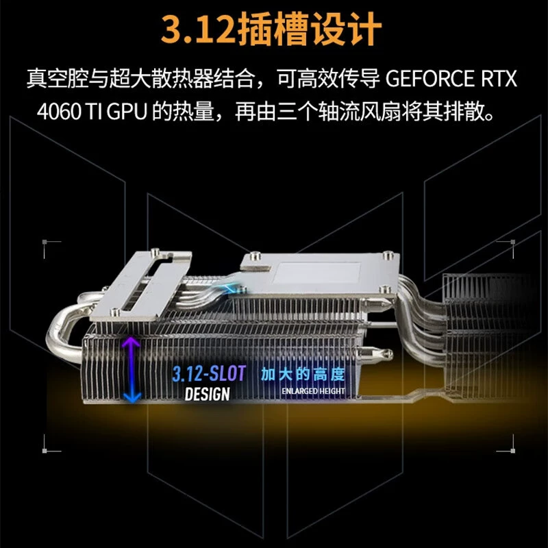 Игровая видеокарта ASUS TUF GeForce RTX4060TI-O8G-GAMING, независимая, для киберспорта