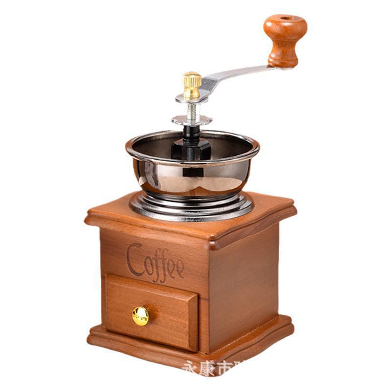 Household Small Retro Hand-Cranked Coffee Machine Hand Grinder Kitchen Manual Coffee Bean Grinder Wholesale Manufacturer