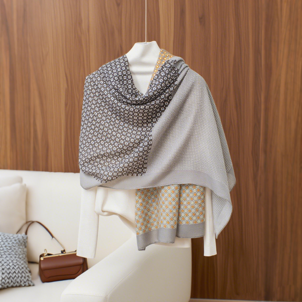 LM218-2 de cuatro hojas Xiaoxiang-gris claro