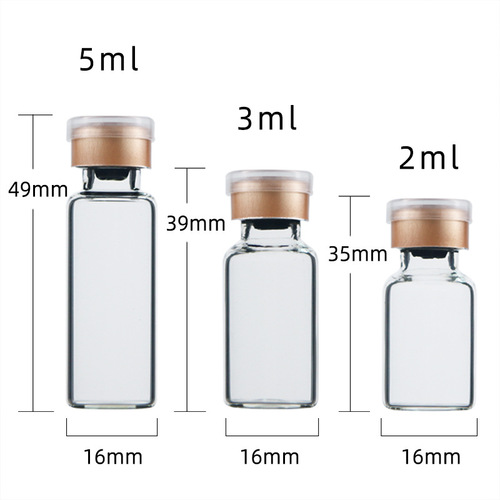 Manufacturer transparent stopper bottles 5ml, medicinal vials 2ml, lyophilized powder vials 3ml, oral liquid vials ampoules