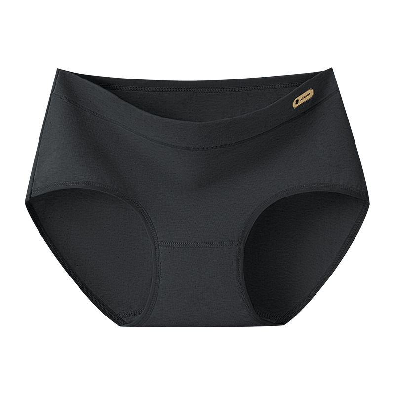 50 piezas de ropa interior de niña de algodón deportivo de algodón de color natural de clase A 10A entrepierna antibacteriana entrepierna de algodón entrepierna calzoncillos de cintura media para mujer