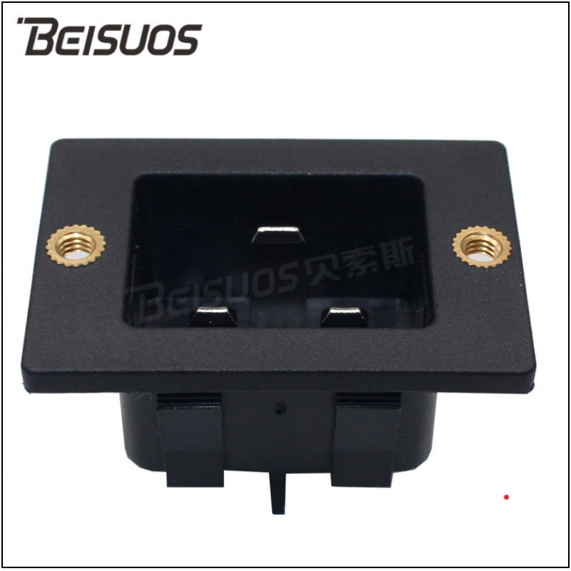 C19品字尾插座C20电源插座抽油烟机集成灶厨具螺丝接线品字插座