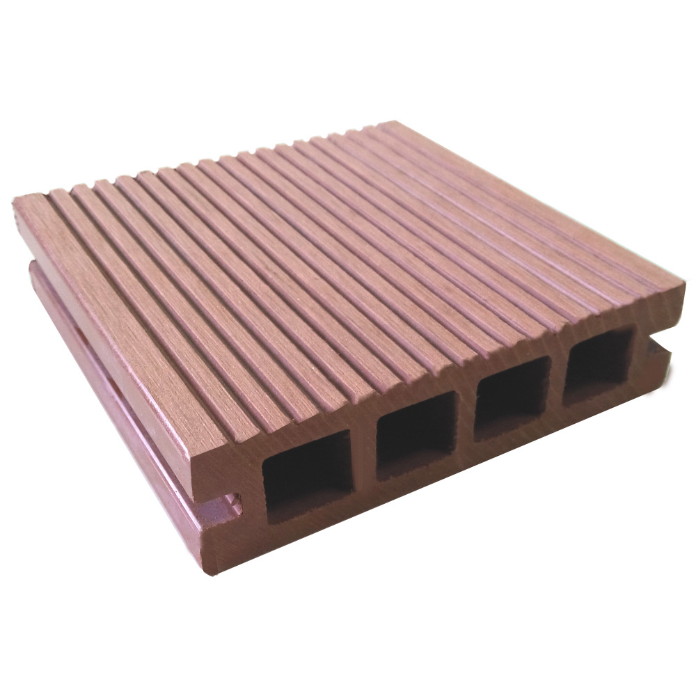 Madera plástico WPC piso generación cuadrado agujero 100*25 protección del medio ambiente plástico material de madera jardín decoración exterior tablero anticorrosión madera