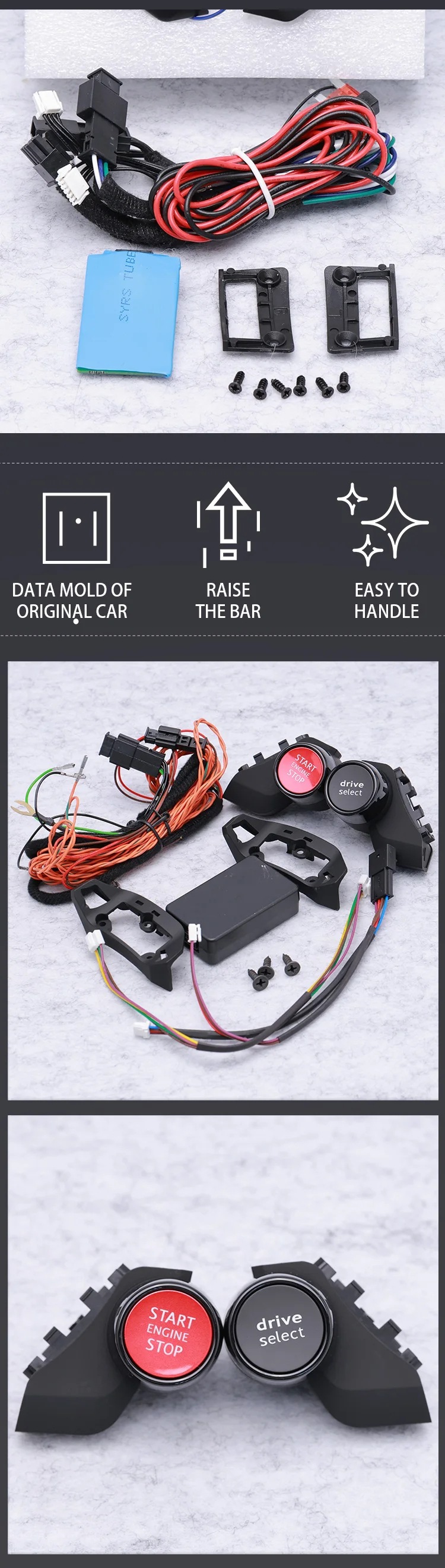 Suitable for Audi models R 0.4kg key, Q5L, A4, A6, TT, A5 one-touch start/stop.