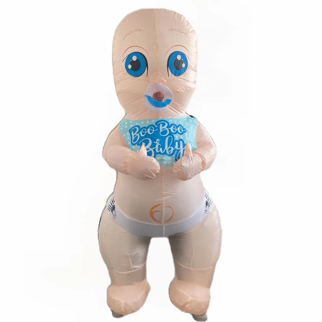 Transfronterizos trajes extraños fiesta divertida un par de bebés fiesta espectáculo de vacaciones vestido infláble para niños y niñas