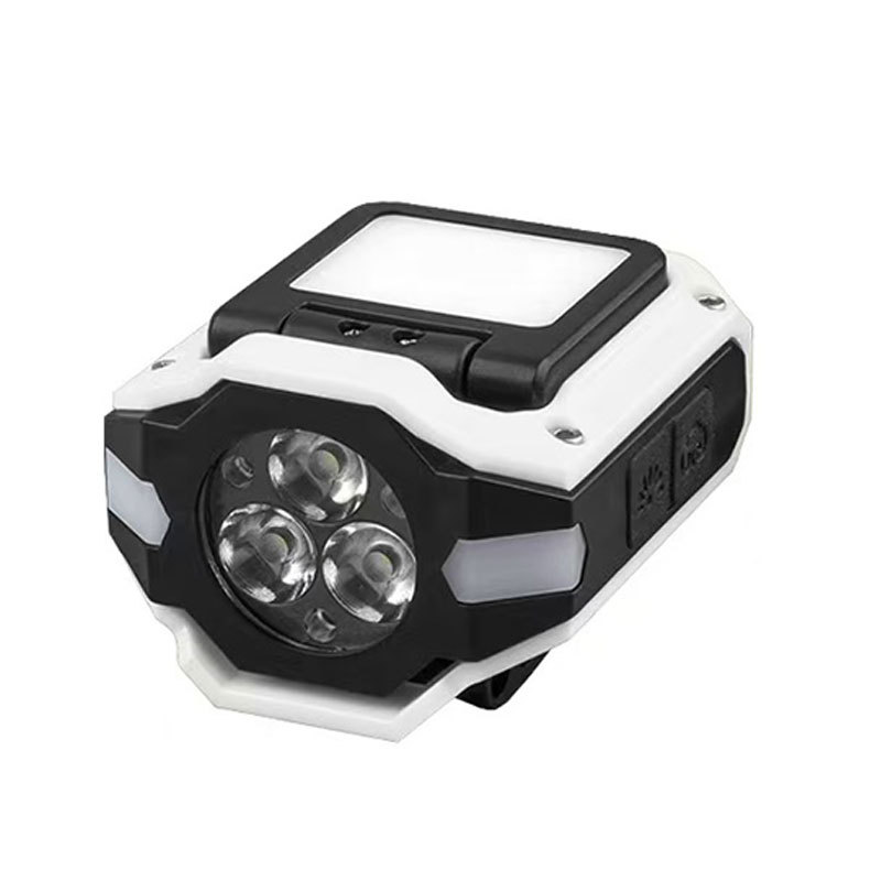 Luz transfronteriza de luz fuerte inducción ajustable de cinco velocidades lámpara de clip de sombrero desmontable luz de alta potencia luz de luz remota al aire libre