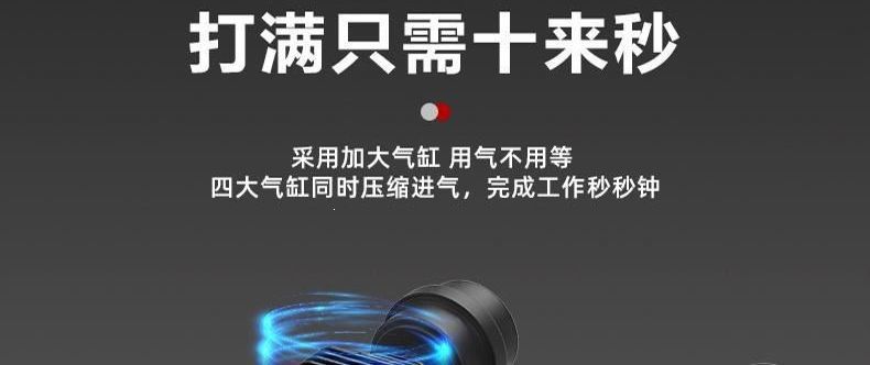 New air pump, air compressor, oil-free silent inflator, high-pressure air pump for woodworking, auto repair, and painting