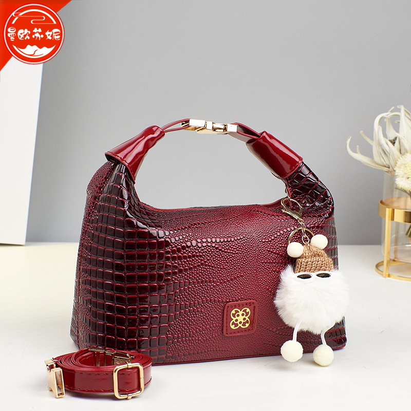 가벼운 럭셔리 틈새 하이 엔드 메신저 백 여성의 새로운 선물 유행 어깨 크로스 바디 백 악어 패턴 작은 가방