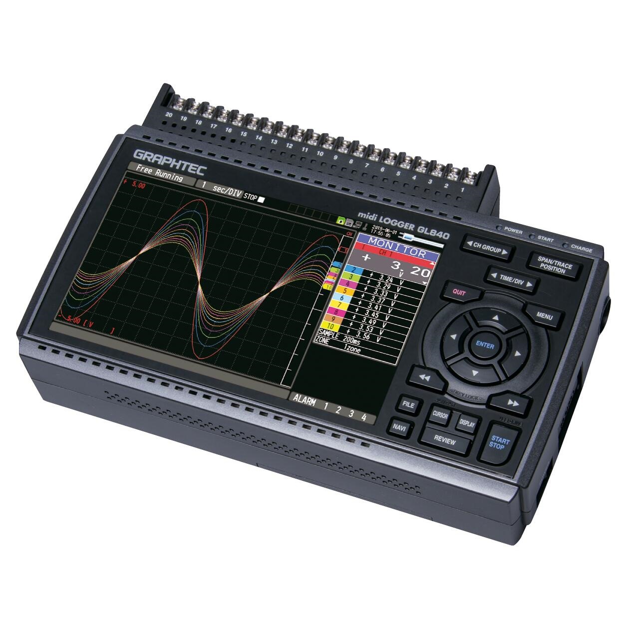 图技GRAPHTEC midi LOGGER GL840绝缘多通道便携式温度数据记录仪