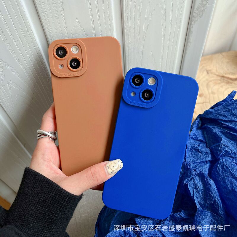 For Apple 16 Phone Case iPhone15 Klein Blue Angel 14pro Pupil Glasses Full Covering Protective Cover