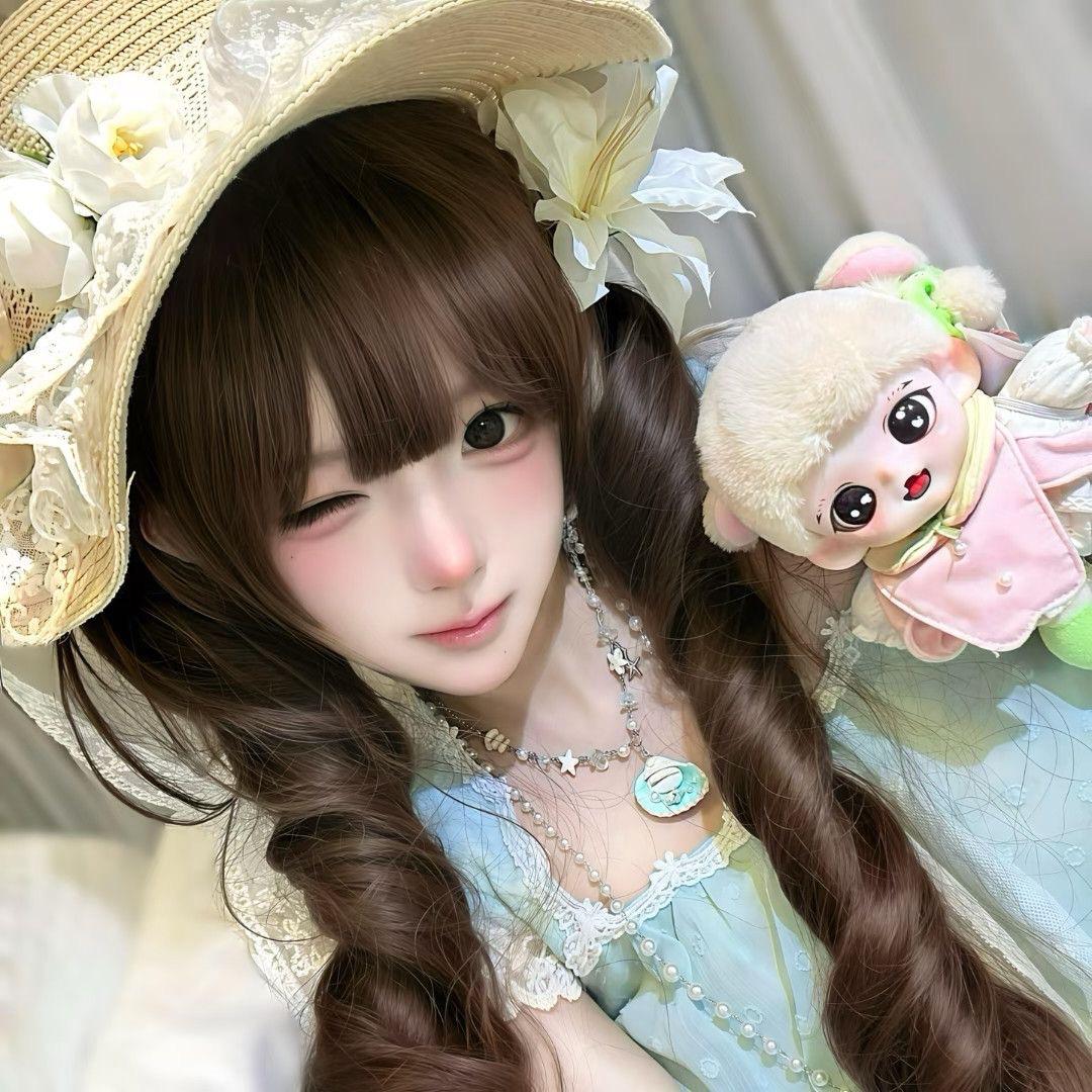 Charming Spring Color Coni Wig for Women - Limited Edition Double Ponytail Lolita Daily Cosplay Full Head Wig