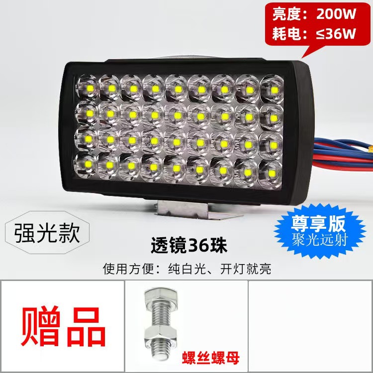 36 luces brillantes de perlas