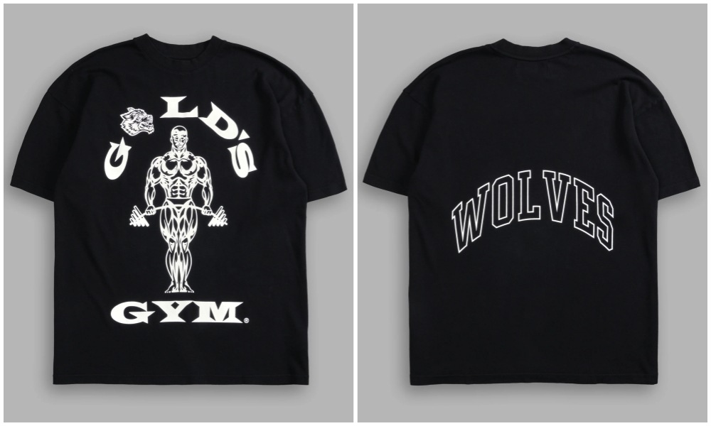 Darcsport & gold's gym連名柔らかい綿男女運動フィットネスtシャツ通気性半袖プリントtシャツ