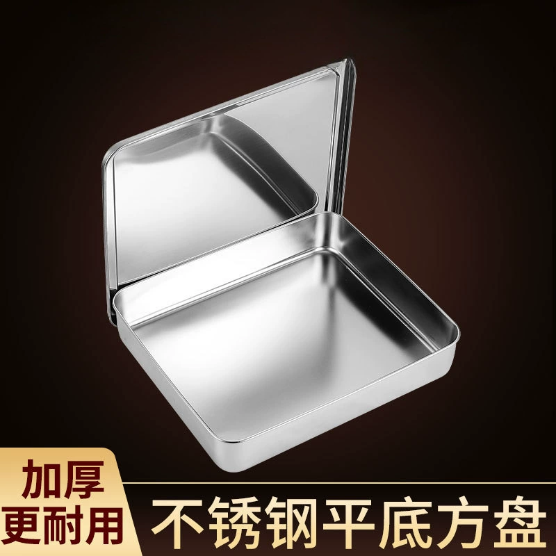 WWXM673 Поднос тирамису из нержавеющей стали прямоугольный сетчатый красный торт противень железный ящик контейнер квадратная тарелка
