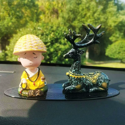 Interior Decoration Supplies, Center Console: Car ornaments - deer-calm-monk-medium-mat