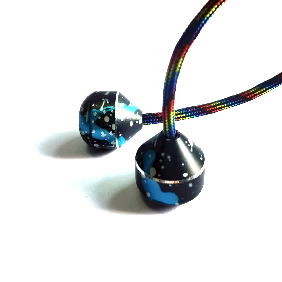 Original begleri baole cuentas de aleación de aluminio dos cuentas una cuerda baole cuentas dedo yo-yo aleación descompresión Juguetes