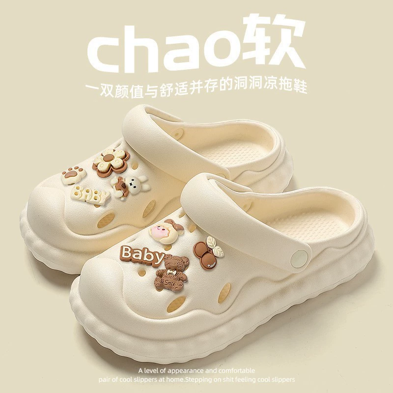 Внешний Баотоу Дно Оптовая продажа прохладных пляжных тапочек