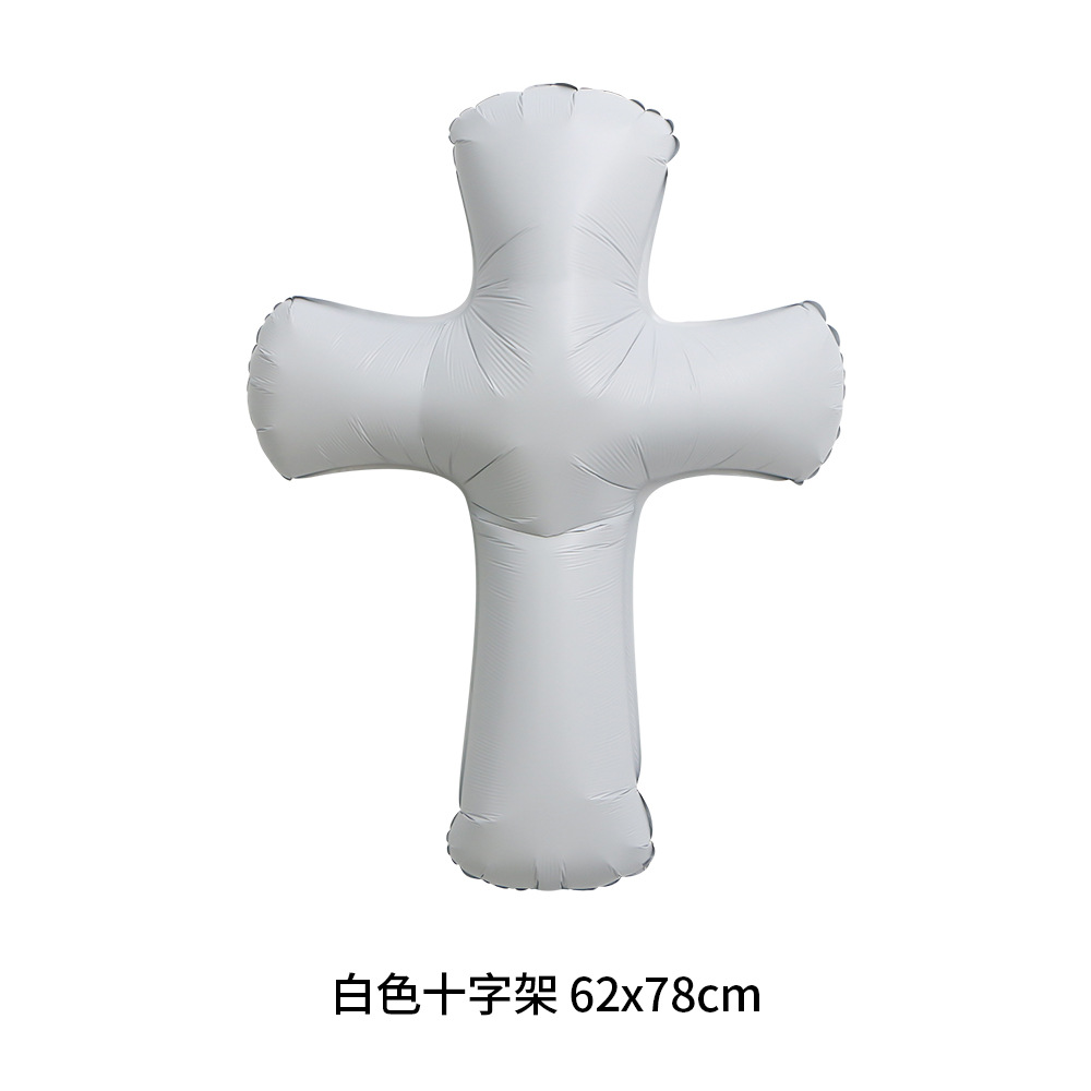 白色十字架 62x78cm