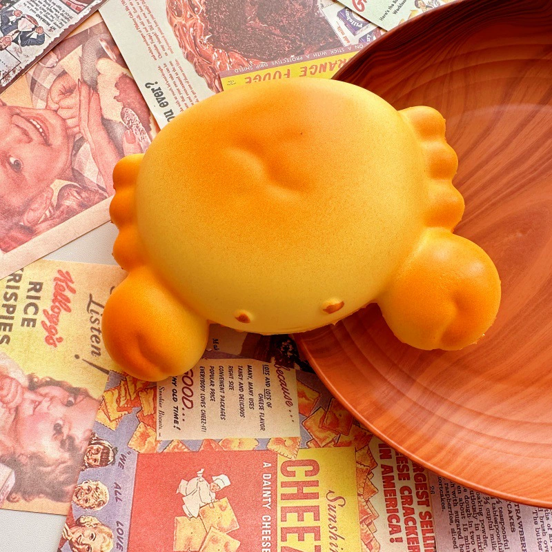 Игрушка squish «хлеб/тост» мягкий сквиши, медленное восстановление, экокожа, антистресс
