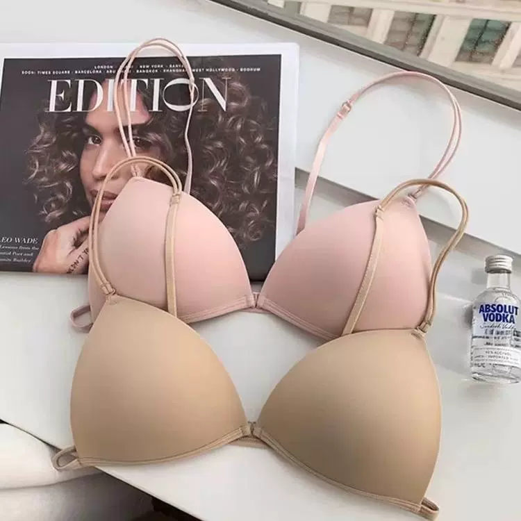 Без следов, красивая спина, нижнее белье, тонкий, тонкий, плечевой ремень, без стального кольца, большая грудь, маленькая девочка, бюстгальтер