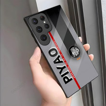 黑白渐变跨境男士手机壳A55.5G轻奢风GalaxyS22Plus玻璃适用S24FE