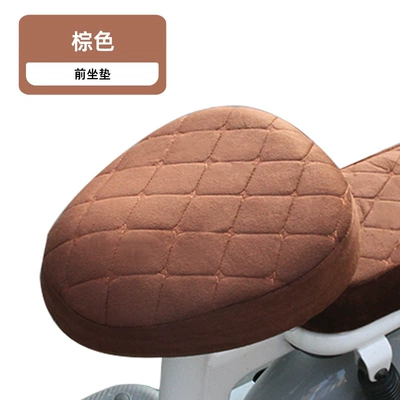 cushion cover battery car Yadi | Electric car cushion - brown-plaid-front-seat