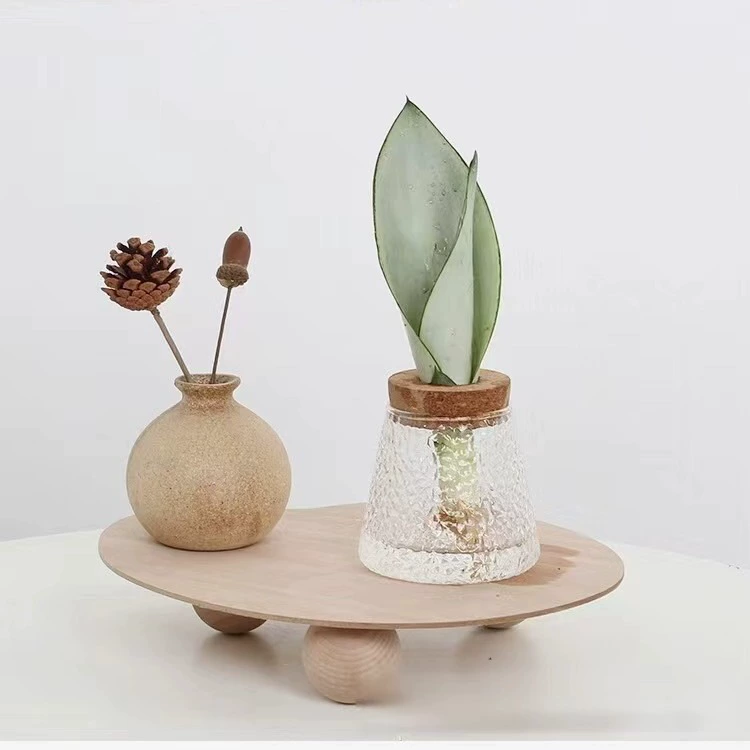 Гидропонное растение стеклянная ваза креативная зеленая растительная декоративная экологическая бутылка пробка зеленая розовая молот