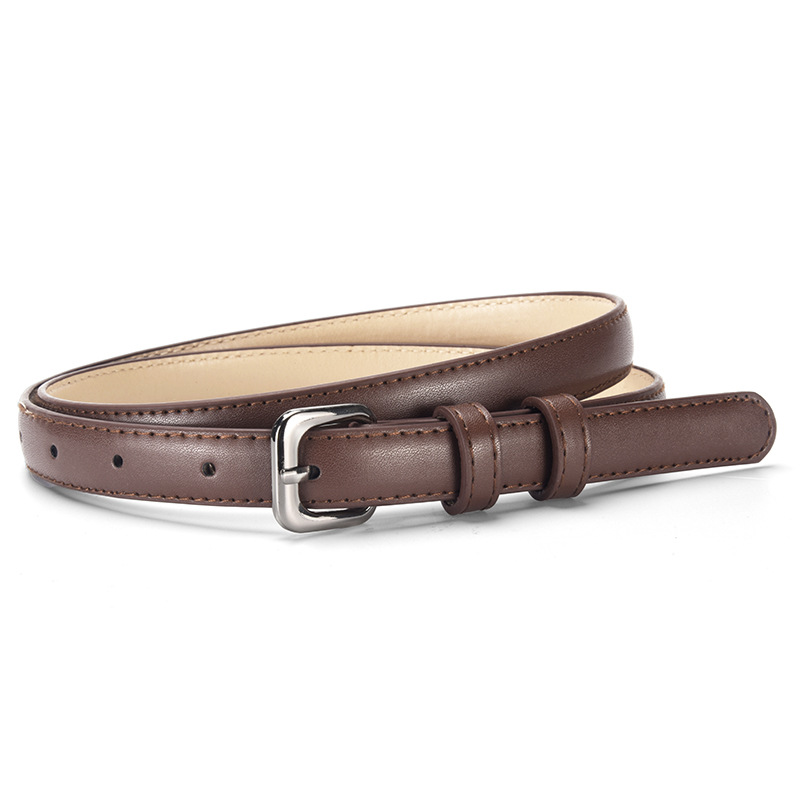 Cinturón Delgado Decorativo para Mujer de Cuero Sintético de PU con Hebilla de Aguja para Uso Casual image 5