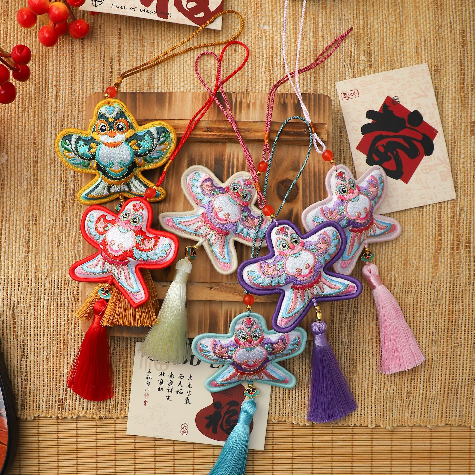 Decoración de Año Nuevo de siete colores de papel cordier orelles decoración de barril de Año Nuevo con flores tiendas de flores DIY material colgante de flores