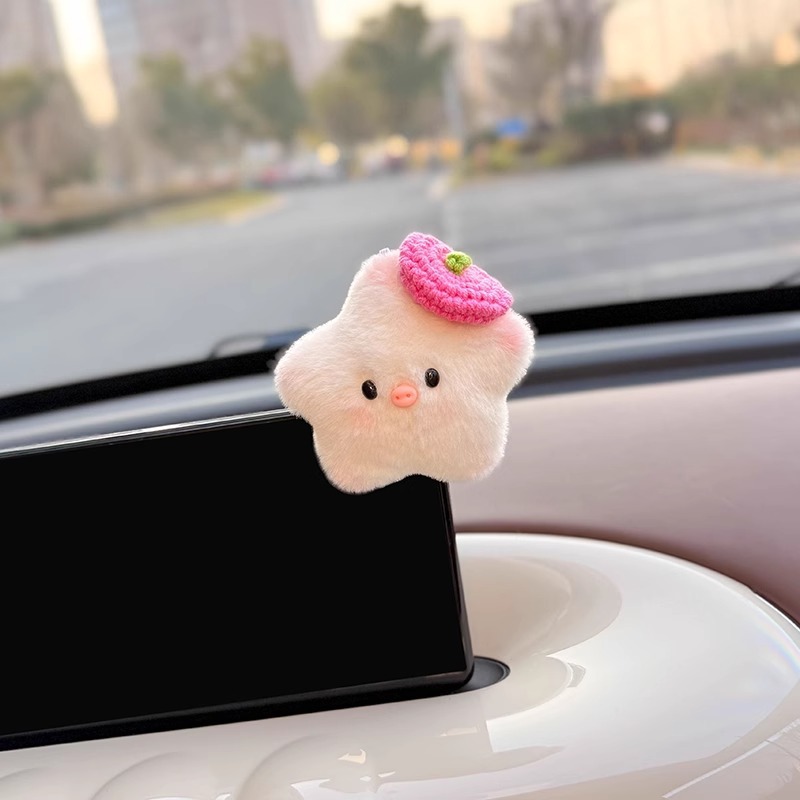 2025 nueva pantalla de la consola central, accesorios en el automóvil, decoración del automóvil, decoración de la pantalla, muñeca linda, niña