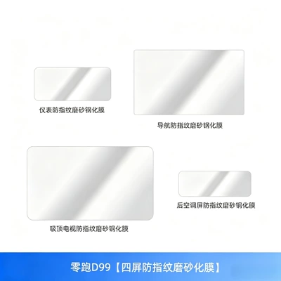 steering wheel, center pillar modification products — Car interior film - lingpao-d99four-screen-anti-fingerprint-matte-film