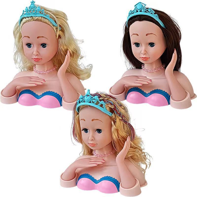 Modelo de media longitud muñeca juguete para niños secador de pelo traje de maquillaje trenzado de pelo cross-border play House Girl Doll