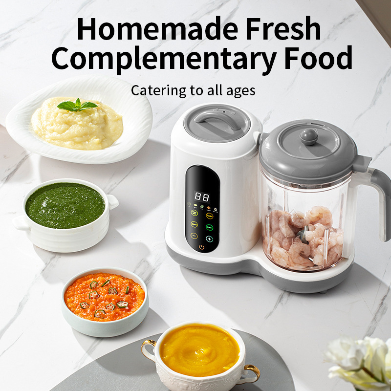 New Baby Food Machine Home Multi-function Steaming Timer All-in-one Cooking Machine Automatic Blender_voghion.com