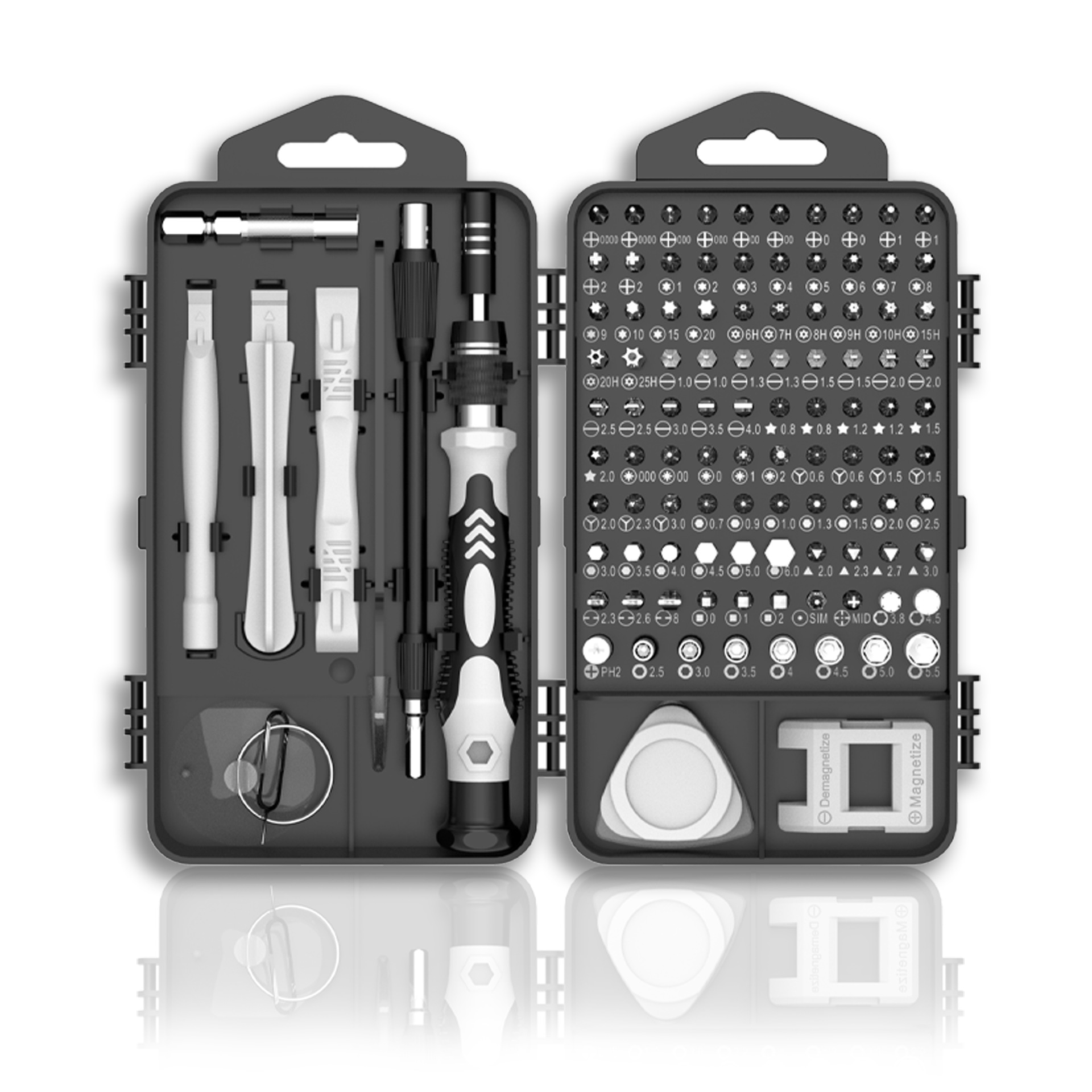 手动螺丝批套装117合一跨境多功能维修钟表手机维修工具批头套装