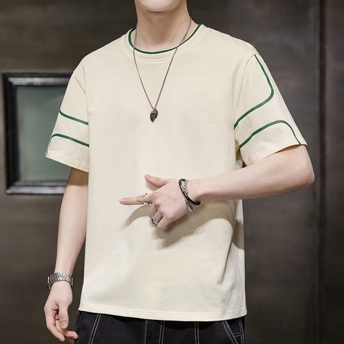 Source Men's T-shirt Loose Trendy Fat Up Top Trendy Half Sleeve Large Men's Clothing Summer Short Sleeve Men