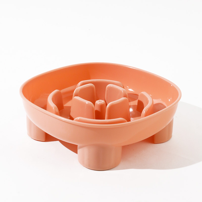 Flower Xiaofang Cuenco de cuatro patas Tazón de comida lenta para perros Tazón de comida para perros Tazón de comida para perros anti-volcado Tazón para gatos Tazón de asfixia para mascotas Tazón para perros