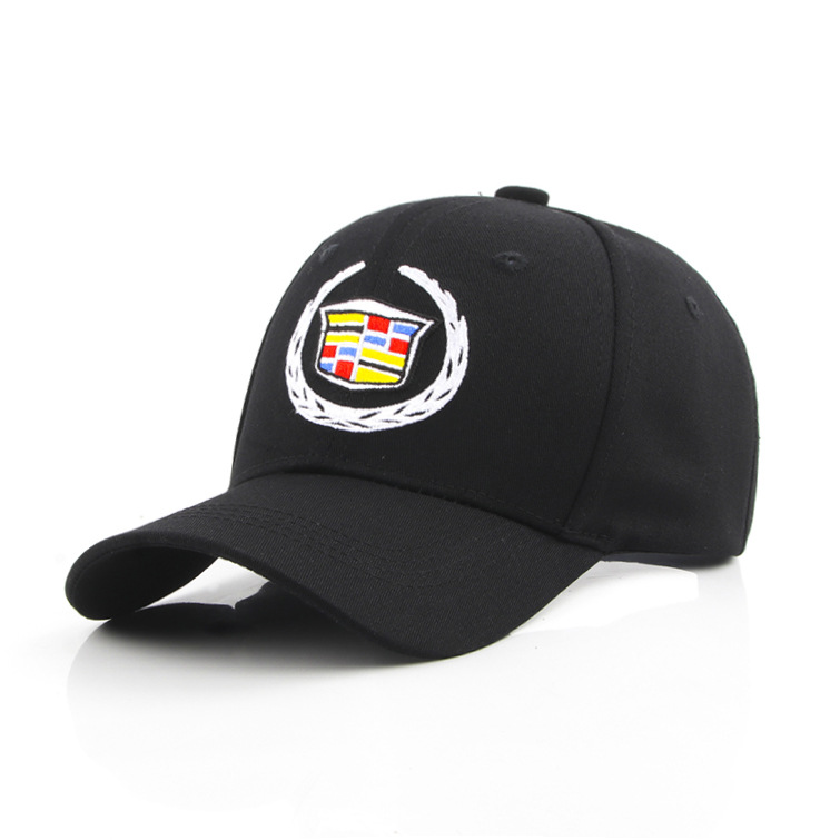 thumbnail image 1 of Sombrero Gorra de béisbol bordada europea y americana Logotipo del coche Cadillac Gorra con visera Protección solar al aire libre Sombrilla Gorra deportiva negra, 1 of 2