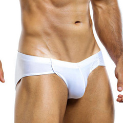 Men's Ice Silk Triangle Briefs with U-shaped pouch, sexy, comfortable, breathable, and trendy European and American style