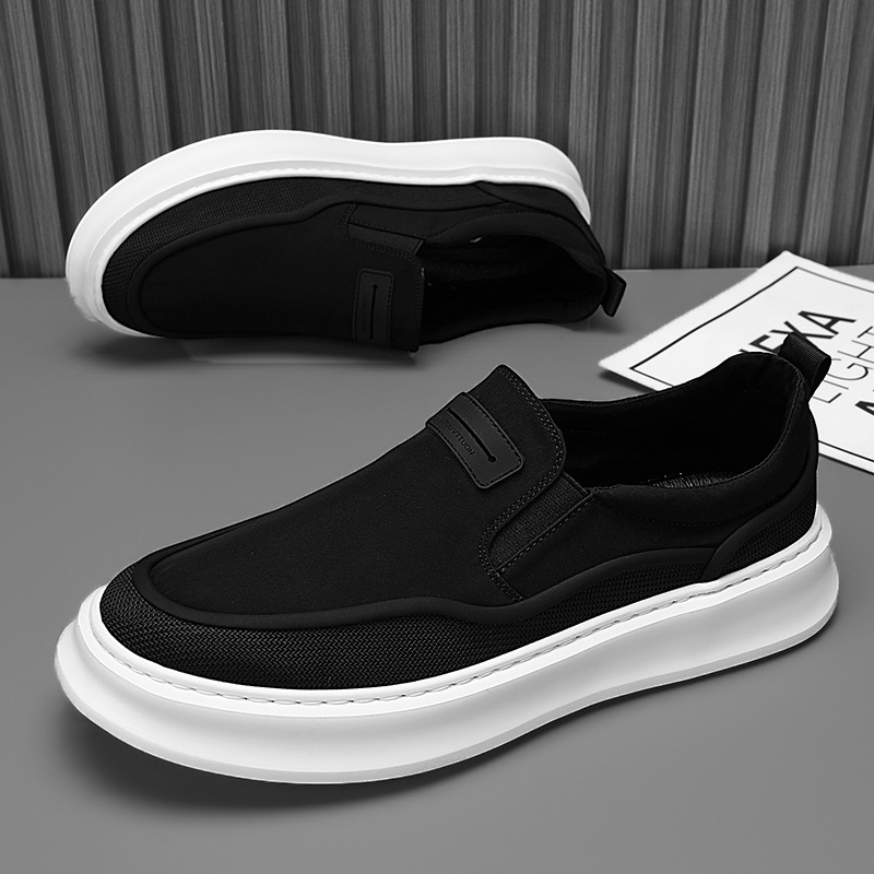Zapatos de hombre 2026 primavera nueva moda versátil tendencia casual antideslizante desgaste nicho ventilado zapatos de lona juveniles