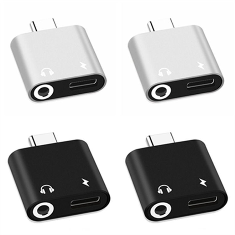 Type-C Headset Adapter 3.5MM Audio Listening to Songs Charging 2-in -1 Converter USB-C to 3.5 Headset