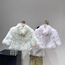 网红冬季新款狐狸毛车条立领皮草外套女短款毛毛大衣年轻款小个子