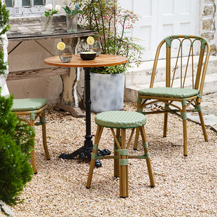 Кофейный уличный чай с молоком, уличная мебель, стульчик для кормления, французский стиль